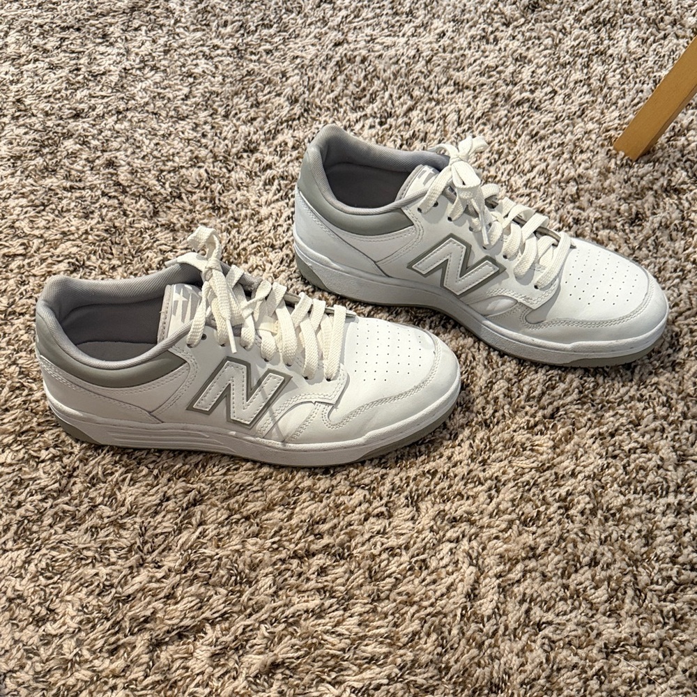 New Balance Classic White and Gray Shoes